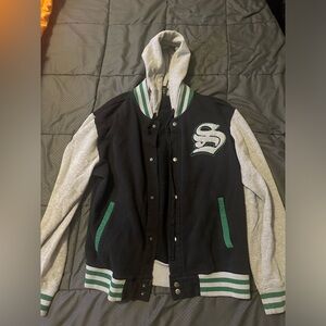 Harry Potter Stylish Varsity Jacket with Hood (Size XL)